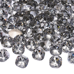 Black Diamond Cushion Square Shape High Quality Glass Pointed Back Fancy Rhinestones WholesaleRhinestone
