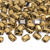 Octagon Shape Aurum Flat Back Fancy Rhinestones WholesaleRhinestone
