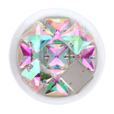 Crystal Phantom Square Shape High Quality Glass Sew-on Rhinestones WholesaleRhinestone