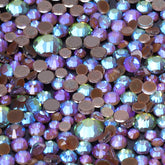 Mixed Sizes Mocha Shimmer Coffee Glass Flat Back Rhinestones For Nail Art WholesaleRhinestone