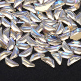 Trapeze Shape Blue Moonlight Flat Back Fancy Rhinestones WholesaleRhinestone