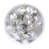 Silver Shade Rivoli  Shape High Quality Glass Sew-on Rhinestones WholesaleRhinestone
