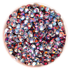 Light Blue Light Glass FlatBack Rhinestones Silver Back WholesaleRhinestone