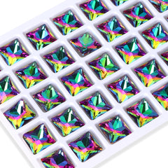 Volcano Princess Square Shape High Quality Glass Pointed Back Fancy Rhinestones WholesaleRhinestone
