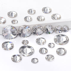 Mixed Sizes Crystal Rivoli Shape High Quality Glass Sew-on Rhinestones WholesaleRhinestone