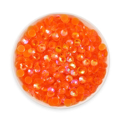 Mocha Shimmer Orange Glass Flat Back Rhinestones WholesaleRhinestone