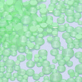 Mixed Sizes Neon Mint Mambo Glass Flat Back Rhinestones For Nail Art WholesaleRhinestone