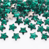 Star Shape Dark Green Flat Back Fancy Rhinestones WholesaleRhinestone