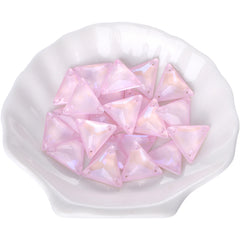 Electric Neon Light Rose Triangle Shape High Quality Glass Sew-on Rhinestones WholesaleRhinestone
