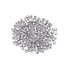 Metallic Silver Luster Color Hight Quality Glass Cylinder Seed Beads 1.6 MM Size JS3001 WholesaleRhinestone