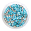 Light Aquamarine Thin Octagon Shape Glass Pointed Back Fancy Rhinestones WholesaleRhinestone
