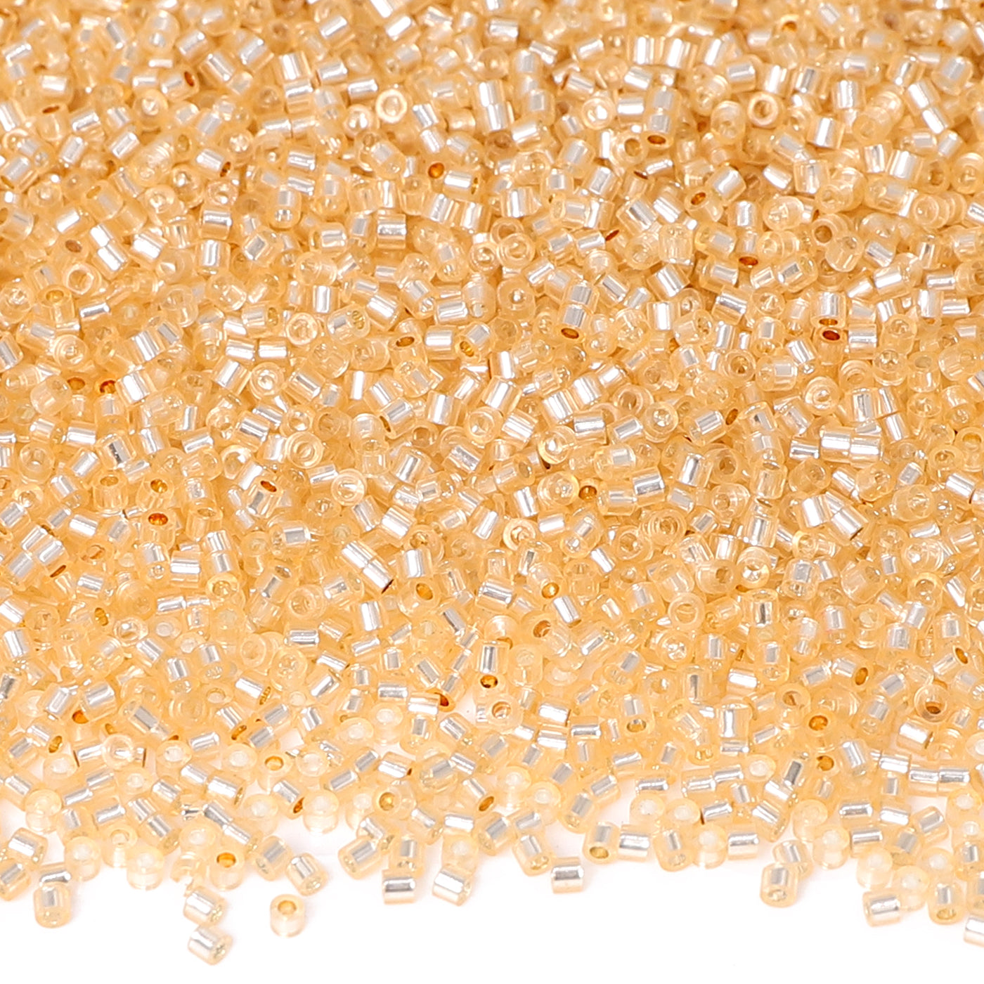 Transparent Silver-lined Champagne Color Hight Quality Glass Cylinder Seed Beads 1.6 MM Size GY2006 WholesaleRhinestone