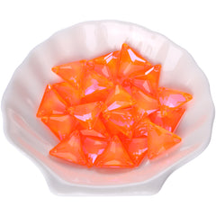 Electric Neon Orange Yellow Triangle Shape High Quality Glass Sew-on Rhinestones WholesaleRhinestone