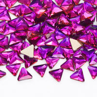 Triangle Shape Purple Volcano Flat Back Fancy Rhinestones WholesaleRhinestone