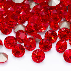 Light Siam XIRIUS Chaton Shape High Quality Glass Pointed Back Fancy Rhinestones WholesaleRhinestone