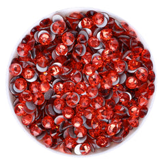 Padparadscha Glass Flat Back Rhinestones Silver Back WholesaleRhinestone