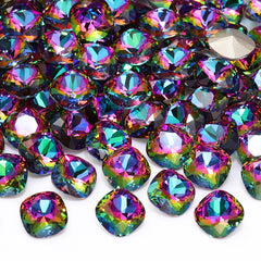 Volcano Cushion Square Shape High Quality Glass Pointed Back Fancy Rhinestones WholesaleRhinestone