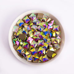 Square Shape Crystal AB Flat Back Fancy Rhinestones WholesaleRhinestone