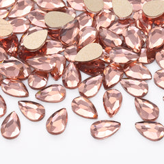 Raindrop Shape Champagne Flat Back Fancy Rhinestones WholesaleRhinestone