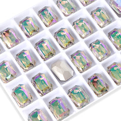 Ghost Light Thin Octagon Shape High Quality Glass Pointed Back Fancy Rhinestones WholesaleRhinestone
