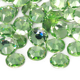 Peridot XIRIUS Round Shape High Quality Glass Beveled Flat Back Rhinestones WholesaleRhinestone