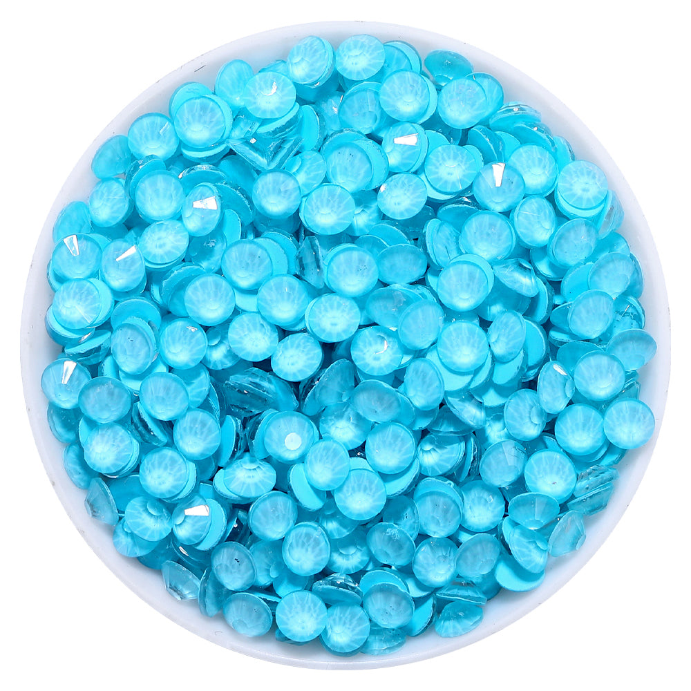 Neon Ice Blue Glass FlatBack Neon Rhinestones WholesaleRhinestone