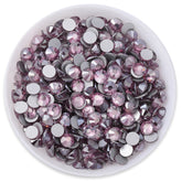 Star Light Amethyst Glass FlatBack Rhinestones Silver Back WholesaleRhinestone