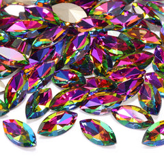 Volcano Navette Shape High Quality Glass Pointed Back Fancy Rhinestones WholesaleRhinestone