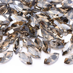 Satin Navette Shape High Quality Glass Pointed Back Fancy Rhinestones WholesaleRhinestone