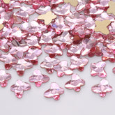 Butterfly Shape Light Pink Flat Back Fancy Rhinestones WholesaleRhinestone