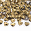 Heart Shape Aurum Flat Back Fancy Rhinestones WholesaleRhinestone