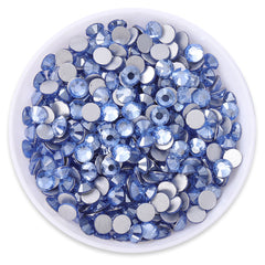 Star Light Blue Glass FlatBack Rhinestones Silver Back WholesaleRhinestone