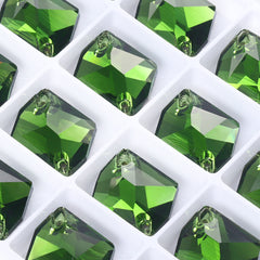 Fern Green Cosmic Shape High Quality Glass Sew-on Rhinestones WholesaleRhinestone