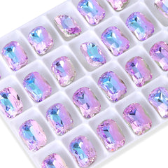 Vitrail Light Cushion Shape High Quality Glass Pointed Back Fancy Rhinestones WholesaleRhinestone