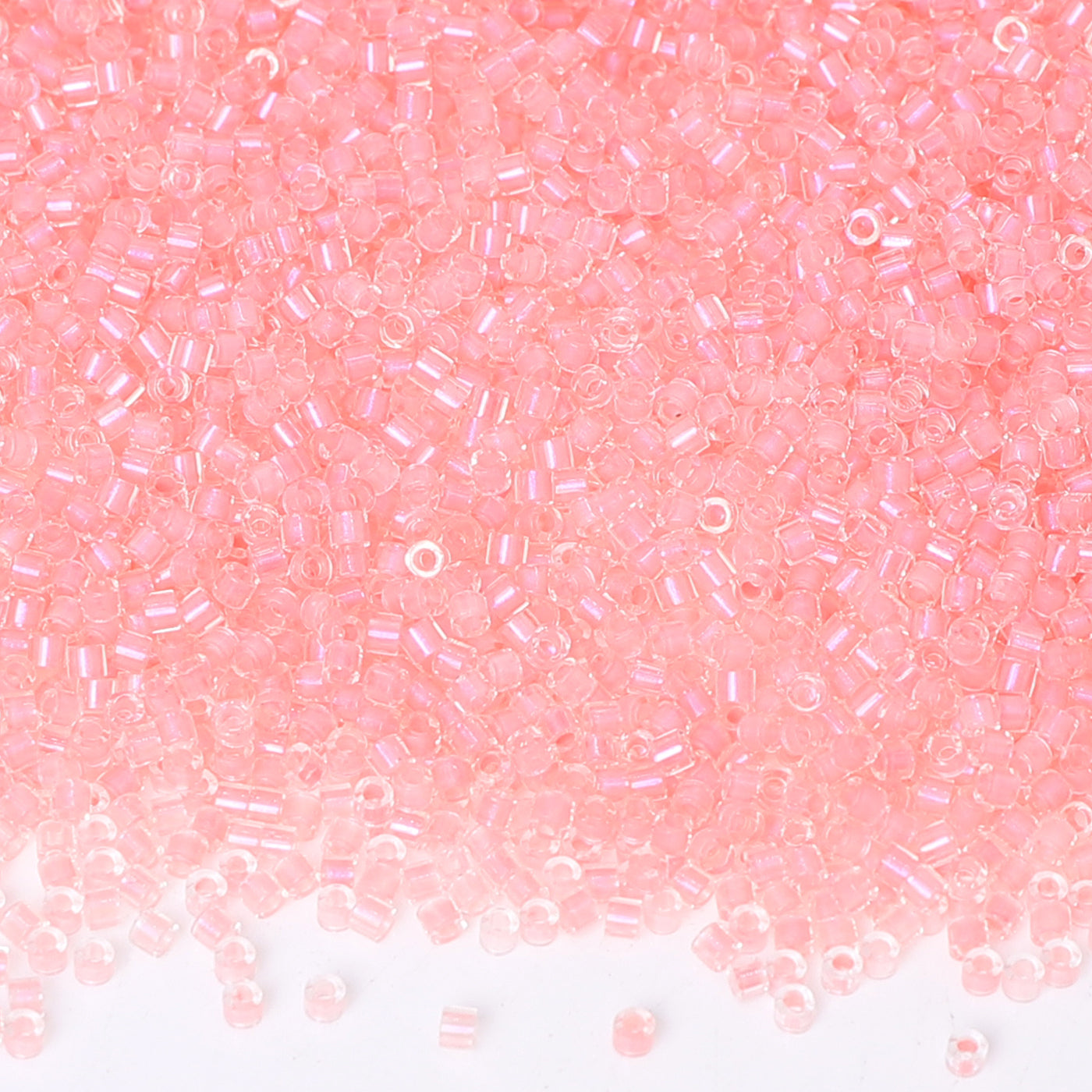 Transparent Color Lined Pink Hight Quality Glass Cylinder Seed Beads 1.6 MM Size DJS5005 WholesaleRhinestone