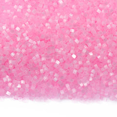 Transparent Pink Silk Satin Cat's Eye Color Hight Quality Glass Cylinder Seed Beads 1.6 MM Size MY4013 WholesaleRhinestone