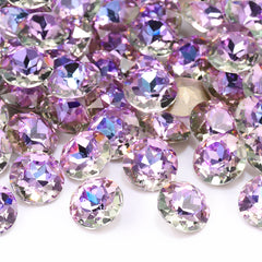 Vitrail Light Gemstone Flower Shape High Quality Glass Pointed Back Fancy Rhinestones WholesaleRhinestone