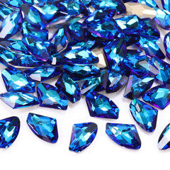 Bermuda Blue Galactic Shape High Quality Glass Pointed Back Fancy Rhinestones WholesaleRhinestone