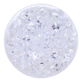 Crystal Unfoiled Glass Flat Back Glue-On Rhinestones 16 Cut Facets WholesaleRhinestone
