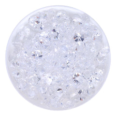 Crystal Unfoiled Glass Flat Back Glue-On Rhinestones 16 Cut Facets WholesaleRhinestone