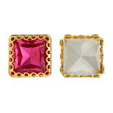 Rose Princess Square Shape High-Quality Glass Sew-on Nest Hollow Claw Rhinestones WholesaleRhinestone