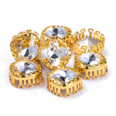 Crystal Cushion Square Shape High-Quality Glass Sew-on Nest Hollow Claw Rhinestones WholesaleRhinestone
