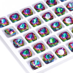 Volcano Cushion Square Shape High Quality Glass Pointed Back Fancy Rhinestones WholesaleRhinestone