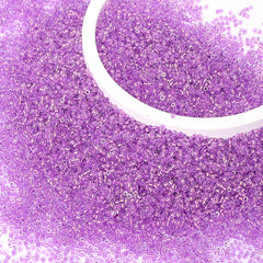 Transparent Color Lined Purple Hight Quality Glass Cylinder Seed Beads 1.6 MM Size DJS5003 WholesaleRhinestone
