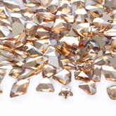 Mixed Shapes Golden Shadow Flat Back Fancy Rhinestones For Nail Art WholesaleRhinestone