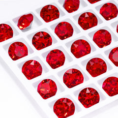 Light Siam XIRIUS Chaton Shape High Quality Glass Pointed Back Fancy Rhinestones WholesaleRhinestone