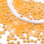Orange Yellow AB Resin Flat Back Pearls Multi Sizes WholesaleRhinestone