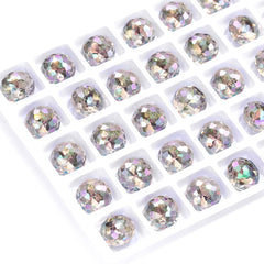 Ghost Light Dome Round Shape High Quality Glass Pointed Back Fancy Rhinestones WholesaleRhinestone