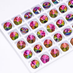 Vitrail Medium Rivoli Shape High Quality Glass Pointed Back Fancy Rhinestones WholesaleRhinestone