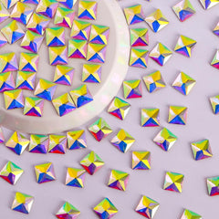 Square Shape Crystal AB Flat Back Fancy Rhinestones WholesaleRhinestone